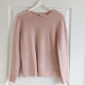 & Other Stories Pink Wool Mohair Knit Sweater